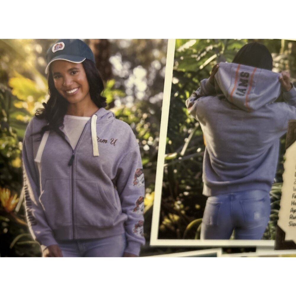 NEW CSU Colorado State Retro Rams Aggies Womens Zip Hoodie Jacket Medium NCAA